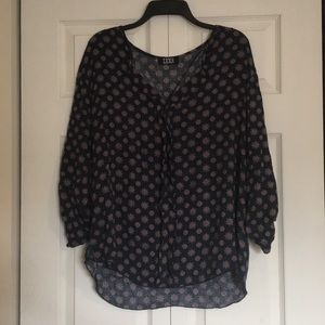 Boutique 3/4 Sleeve Patterned Shirt